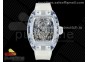 RM056-02 Transparent Tourbillon EURF Best Edition Skeleton Dial on Rubber Strap V2