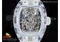 RM056-02 Transparent Tourbillon EURF Best Edition Skeleton Dial on Rubber Strap V2