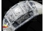 RM056-02 Transparent Tourbillon EURF Best Edition Skeleton Dial on Rubber Strap V2