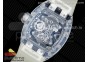 RM056-02 Transparent Tourbillon EURF Best Edition Skeleton Dial on Rubber Strap V2