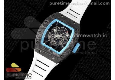 RM055 "Yas Marina Circuit" Real NTPT ZF 1:1 Best Edition on White Rubber Strap NH05A V3