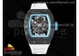 RM055 "Yas Marina Circuit" Real NTPT ZF 1:1 Best Edition on White Rubber Strap NH05A V3