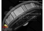 RM055 Real NTPT ZF 1:1 Best Edition Skeleton White Dial on Black Rubber Strap NH05A V3