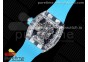 RM 53-01 Transparent Case Real Tourbillon Pablo Mac Donough JBF Best Edition on Blue Rubber Strap V2