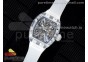 RM012 Transparent Tourbillon RMF Best Edition Skeleton Dial on Rubber Strap