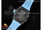 RM 53-01 Real Tourbillon Pablo Mac Donough 3KF Best Edition on Blue Rubber Strap