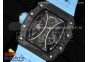 RM 53-01 Real Tourbillon Pablo Mac Donough 3KF Best Edition on Blue Rubber Strap