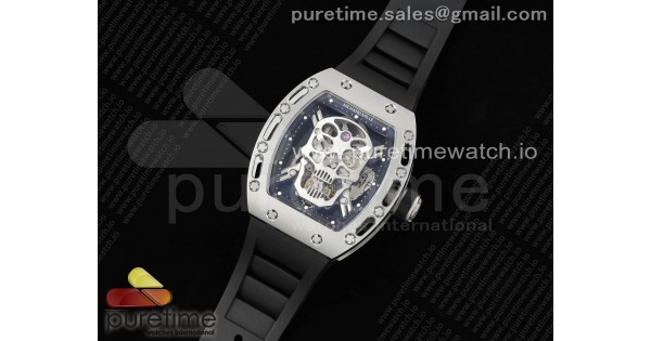 RM052 Skull Titanium Real Tourbillon 3KF 1 1 Best Edition Skull