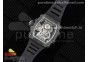 RM21-01 SS Tourbillon RMF Best Edition Skeleton Dial on Black Rubber Strap