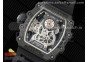 RM21-01 SS Tourbillon RMF Best Edition Skeleton Dial on Black Rubber Strap