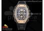 RM21-01 RG Tourbillon RMF Best Edition Skeleton Dial on Black Rubber Strap