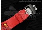 RM027-02 Nadal Real Tourbillon RMF Best Edition White Forge Carbon Red Inner Bezel on Red Rubber Strap