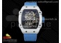 RM027-02 Nadal Real Tourbillon RMF Best Edition White Forge Carbon Black Inner Bezel on Blue Nylon Strap