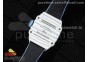 RM027-02 Nadal Real Tourbillon RMF Best Edition White Forge Carbon Black Inner Bezel on Blue Nylon Strap