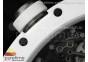 RM055 White Ceramic BBR Best Edition Skeleton Dial on White Rubber Strap Clone RMUL2