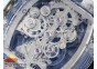 RM56-01 Transparent Tourbillon RMF Best Edition Skeleton Dial on White Rubber Strap