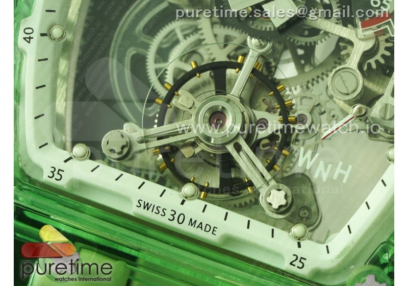 RM56 01 Green Transparent Tourbillon RMF Best Edition Skeleton