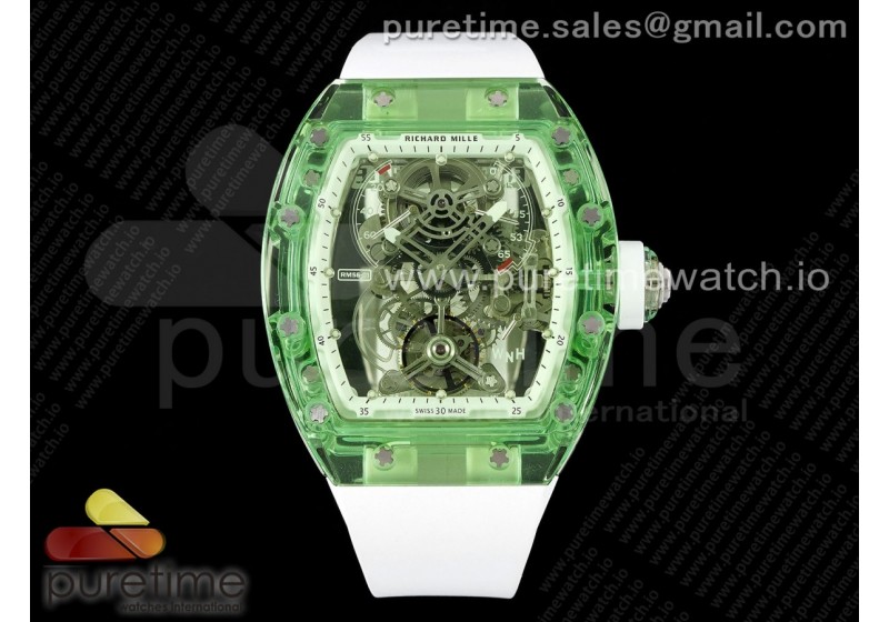 RM56 01 Green Transparent Tourbillon RMF Best Edition Skeleton