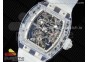 RM56-01 Transparent Tourbillon RMF Best Edition Skeleton Dial on Transparent Rubber Strap