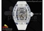 RM56-01 Transparent Tourbillon RMF Best Edition Skeleton Dial on Transparent Rubber Strap