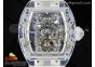 RM56-01 Transparent Tourbillon RMF Best Edition Skeleton Dial on Transparent Rubber Strap