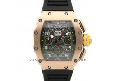 RM 011-03 Automatic Flyback Chronograph in Rose Gold