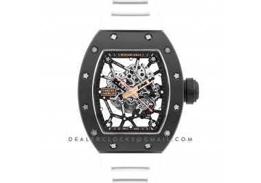 RM 035-02 Black Toro Americas with White Rubber Strap