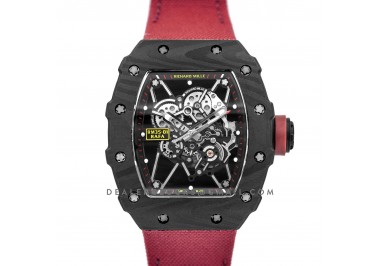 RM 035-01 Rafael Nadal Carbon on Red Nylon Strap