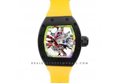 RM 068-01 Tourbillon Cyril Kongo on Yellow Rubber Strap