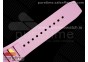 RM055 White Ceramic KVF Best Edition Skeleton Dial Black on Pink Rubber Strap MIYOTA8215 V3