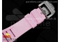 RM055 White Ceramic KVF Best Edition Skeleton Dial Black on Pink Rubber Strap MIYOTA8215 V3