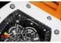 RM055 White Ceramic KVF Best Edition Skeleton Dial Black on Orange Rubber Strap MIYOTA8215 V3