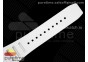 RM055 White Ceramic KVF Best Edition Skeleton Dial Black Case on White Rubber Strap MIYOTA8215 V3