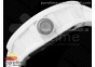 RM055 White Ceramic KVF Best Edition Skeleton Dial White on White Rubber Strap MIYOTA8215 V3