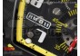 RM011 NTPT Carbon Chrono KVF 1:1 Best Edition Crystal Skeleton Dial Yellow Inner Bezel on Yellow Rubber Strap A7750