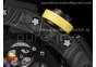 RM011 NTPT Carbon Chrono KVF 1:1 Best Edition Crystal Skeleton Dial Yellow Inner Bezel on Black Rubber Strap A7750