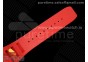 RM055 NTPT RMF Best Edition Skeleton Red Dial on Red Rubber Strap Clone RMUL2