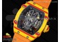 RM027-03 Real Tourbillon RMF Best Edition Orange/Red Carbon Skeleton Dial on Orange Nylon Strap