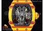 RM027-03 Real Tourbillon RMF Best Edition Orange/Red Carbon Skeleton Dial on Orange Nylon Strap