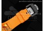 RM027-03 Real Tourbillon RMF Best Edition Orange/Red Carbon Skeleton Dial on Orange Rubber Strap