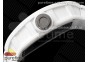 RM055 White Ceramic BBR Best Edition Skeleton Dial on White Rubber Strap Clone RMUL2 V2