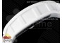 RM055 White Ceramic BBR Best Edition Skeleton Dial on White Rubber Strap Clone RMUL2 V2