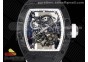 RM055 NTPT BBR Best Edition Skeleton White Dial on White Rubber Strap Clone RMUL2 V2