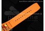 RM035 Black Carbon SONIC Best Edition Skeleton Dial on Orange Rubber Strap Clone RMUL2