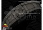 RM035 Black Carbon SONIC Best Edition Skeleton Dial on Gray Nylon Strap Clone RMUL2