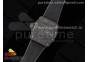 RM035 Black Carbon SONIC Best Edition Skeleton Dial on Gray Nylon Strap Clone RMUL2