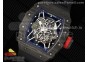 RM035-02 Real NTPT ZF 1:1 Best Edition Skeleton Dial on Black Rubber Strap NH05A V3+