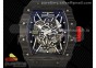 RM035-02 Real NTPT ZF 1:1 Best Edition Skeleton Dial on Black Rubber Strap NH05A V3+