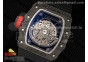 RM035-02 Real NTPT ZF 1:1 Best Edition Skeleton Dial on Black Rubber Strap NH05A V3+