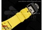 RM035-02 Real NTPT ZF 1:1 Best Edition Skeleton Dial on Yellow Rubber Strap NH05A V3+